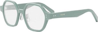 Celine CL50142F093 Geometric Full Rim Eyeglasses - Green