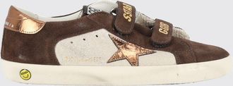 Golden Goose Sneakers Old School da bambino in pelle scamosciata e laminata