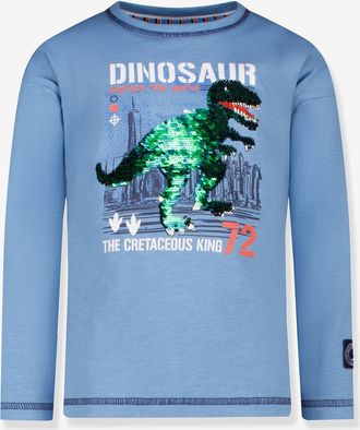 Salt And Pepper Langarmshirt mit Wendepailletten-Dino Jungen Salt and Pepper himmelblau