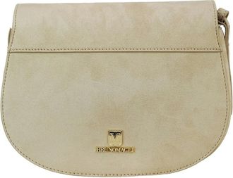 Bruno Magli Kate Schoudertas - Dames - Tassen - Beige - Maat: ONE Size Leer