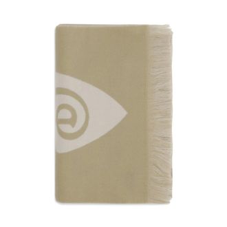 Burberry Winter Scarves, female, Beige, Size: ONE SIZE Logo Wool Scarf