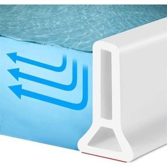 OEM Umbral De Ducha De Silicona Autoadhesivo E Impermeable Para Detener El Agua De La Ducha, Protector Contra Salpicaduras Adecuado Para Ba&ntilde;eras, Lavabos 