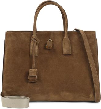 Saint Laurent Tassen, Dames, Bruin, ONE Size, Leer, Sac De Jour Large