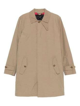 Baracuta Single-Breasted Beige Pointed Collar Coat