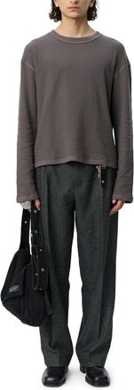 Mfpen Reverse Rib Knit Sweater With Casual Detailing