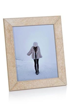 Zodax Rutbeek Genuine Calf Hair Photo Frame in Tan at Nordstrom Rack