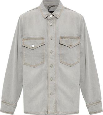 AllSaints Albin Denim Shirt - Heren - Spijkeroverhemden - Grijs - M - Denim - Overhemden