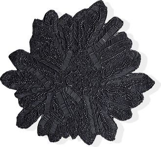 Tiramisu The Obsidian Bloom Beaded Charger in Black at Nordstrom Rack