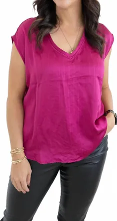 Dear John Denim Paula Sleeveless Blouse In Pink