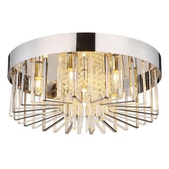 Globo Lighting Globo - Plaf&oacute;n - Kirina - Cromo - Vidrio - &Oslash; 60cm - E14 - 67343