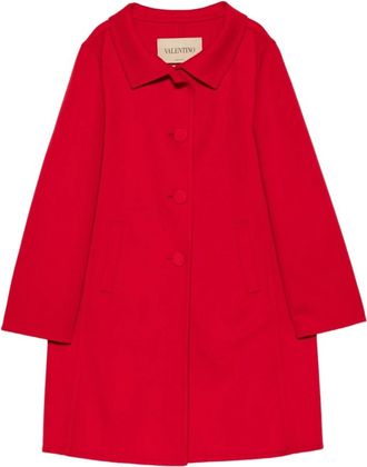 Valentino Jassen, Dames, Rood, S, Single-Breasted Coats