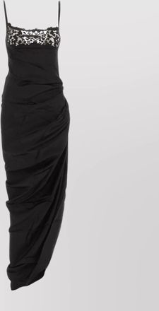 Jacquemus embellished neckline ruched spaghetti straps