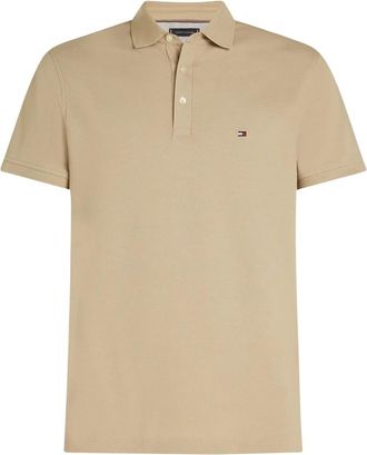 Tommy Hilfiger Slim Polo Shirt - Heren - Polos - Beige - XL - Katoen - Tops