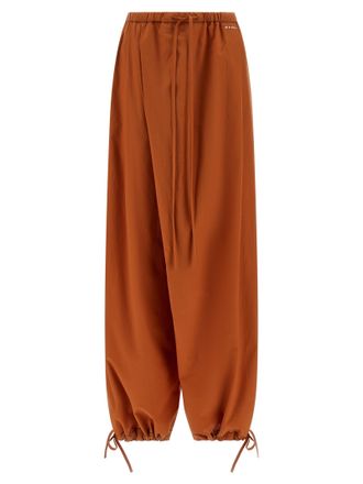 Marni Orange Cotton Casual Womens Pants