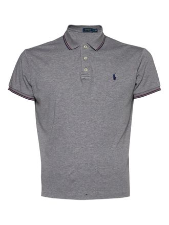 Ralph Lauren pre-owned stripe-trim polo shirt - Grey