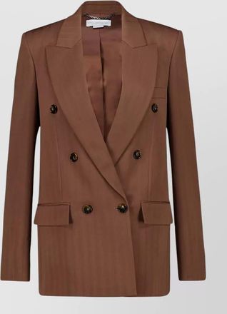 Stella McCartney native regenerative wool double breasted blazer