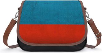 Generic Vintage Russia Flag Womens Crossbody Bag Fashion Shoulder Handbags Message Tote Bag with Adjustable Strap