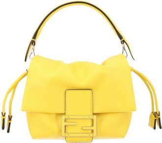 Fendi Yellow Mamma Small Shoulder Bag