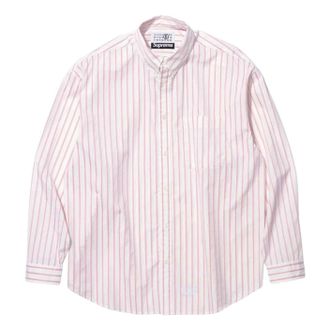 SUPREME x MM6 Maison Margiela Stripe Shirt Pink SUP-SS26-109-PNK