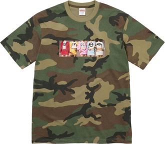 SUPREME T-shirt met camouflageprint - Groen