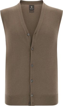 Boggi Milano Truien & Vesten, Heren, Beige, XL, Wol, Merino wollen vest