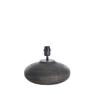 Light & Living L&aacute;mpara De Mesa - Khomai - Marr&oacute;n - Madera - - Light&living