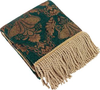 Riva Paoletti Shiraz Traditional Jacquard Throw - Emerald - One Size