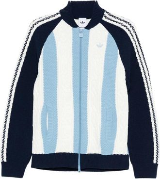 adidas Archive Cutline Knit Track Top - Dames - Sportshirts - Veelkleurig - XS - Fitness