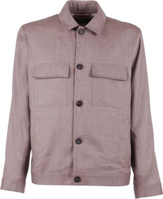 PESERICO Structured Classic Collar Casual Jacket