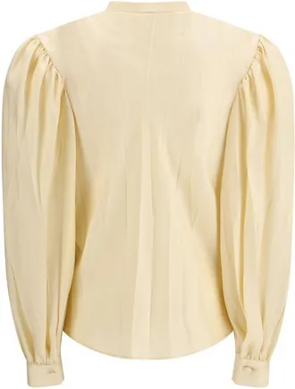 Gucci Womens Beige Silk Shirt
