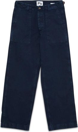 President's Slub Katoen Fatigue Broek - Heren - Straight fit broeken - Blauw - W34 - Katoen - Broeken