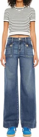 Kancan Luka High Rise Wide Leg Jean In Blue