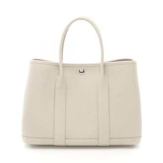 Herm&egrave;s Ivory Negonda Leather Leather Handbag Tote Bag (Pre-Owned)