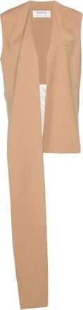 Gauch&egrave;re Gilet met banddetail van wol - Dames - Bodywarmers - Beige - S - Wol - Jassen