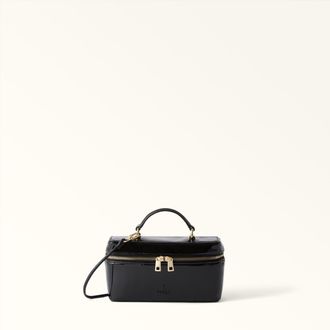 Furla Camelia Mini Bag Nero Black Patent Leather Woman