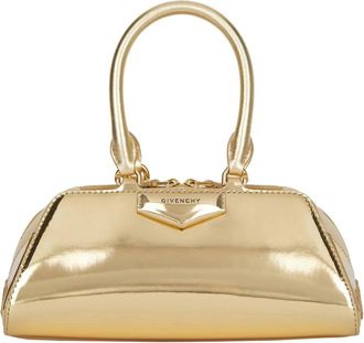 Givenchy Tassen, Dames, Geel, ONE Size, Metallic Handtas met Handvat