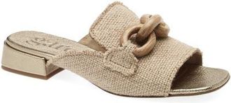Pedro Garcia Enna Slide Sandal in Natural Burlap-Oak at Nordstrom, Size 4.5Us