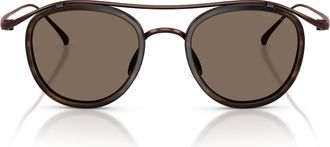 Giorgio Armani 0ar6179t Titanium Frame Sunglasses with Double Bridge