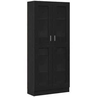 vidaXL Armadio per Libri Rovere nero 82.5 x 30.5 x 185 cm - Vidaxl