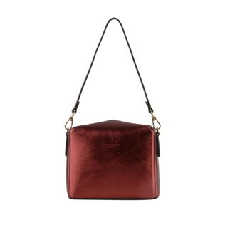 Pourchet Tassen, Dames, Rood, ONE Size, Leer, Cassetta Metallic