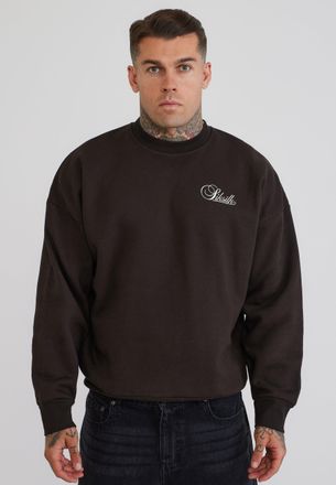 Siksilk Hombres Marr&oacute;n Essentials Su&eacute;ter XXL