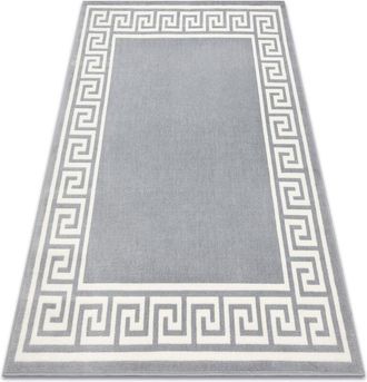 RugsX Rugsx - Carpet bcf Morad grek greek - grey grey 160x220 cm