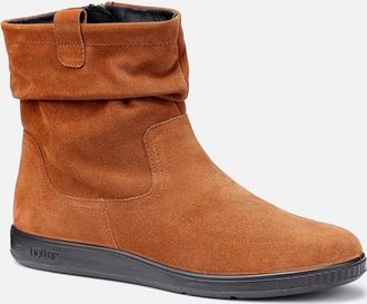 Hotter Womens Sprite Womens Wide Fit Ankle Boots - Brown - Size: 7.5