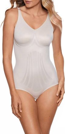 Miraclesuit Modern Miracle Lycra Fitsense Bodysuit In Nude