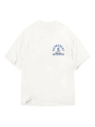 Represent logo-print T-shirt - men - Cotton - M - White