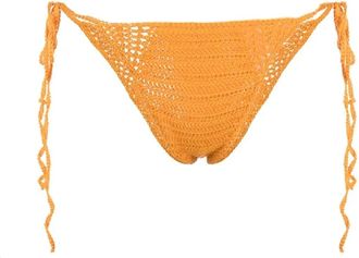 Cult Gaia Alivia Gehaakte Bikini Broekje - Dames - Bikinis - Oranje - L - Katoen - Badmode
