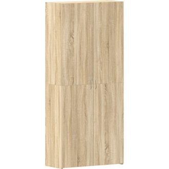 vidaXL Armario Para Zapatos Con Estante Marr&oacute;n 80 X 35.5 X 180 Cm Vidaxl