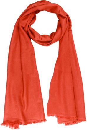 Saachi Cashmere Silk Eyelash Fringe Scarf in Rust at Nordstrom Rack
