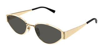 Gucci GG1853S 001 Womens Sunglasses Gold Size Standard - Free RX Lenses - Free RX Lenses