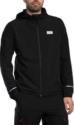 Emporio Armani Lichtgewicht Logojack, Zwart